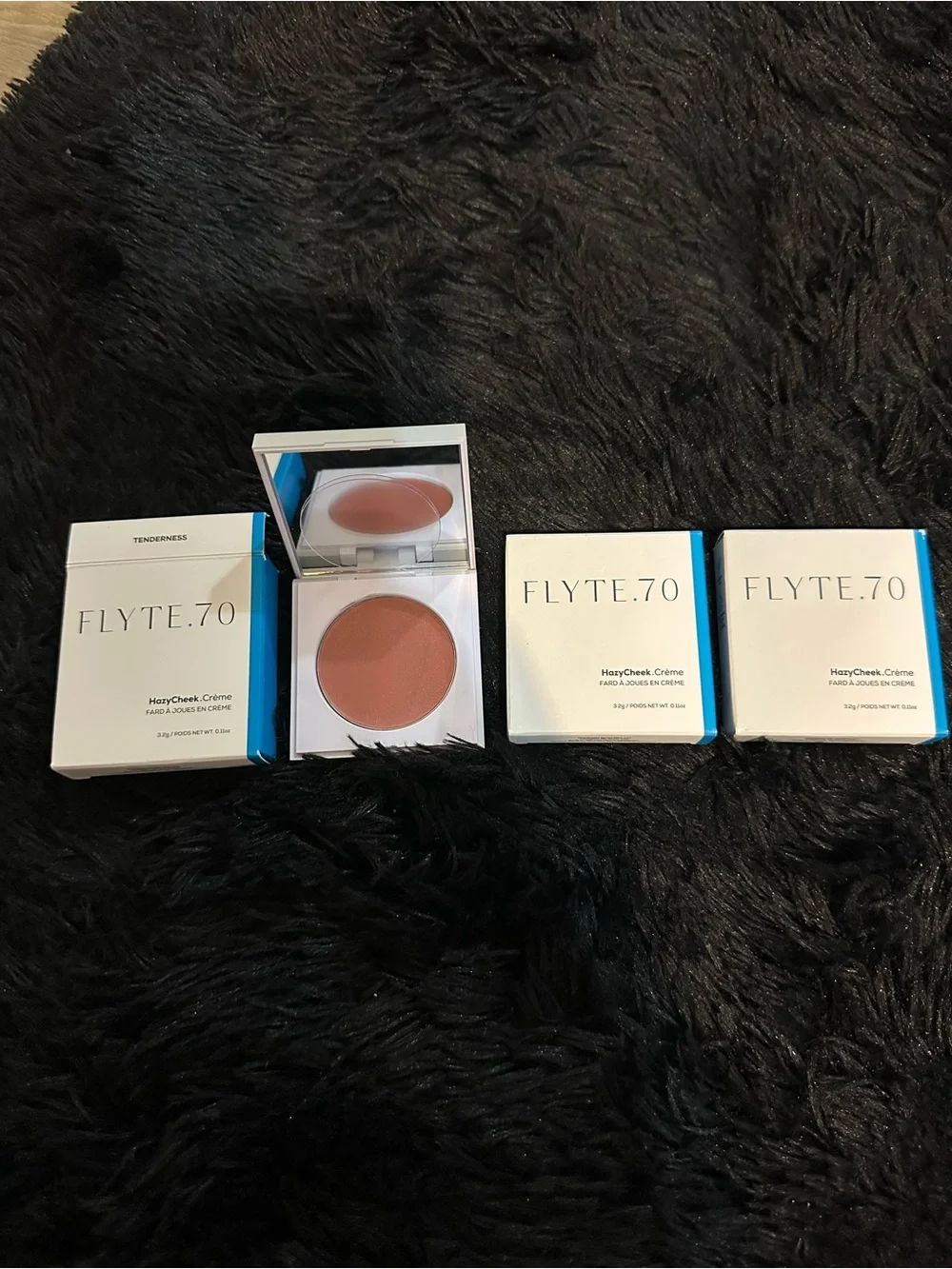 3 pks Flyte.70 Hazy Cheek Cream Blush — Blushed Rose (Tenderness)